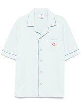 monogram towelling shirt